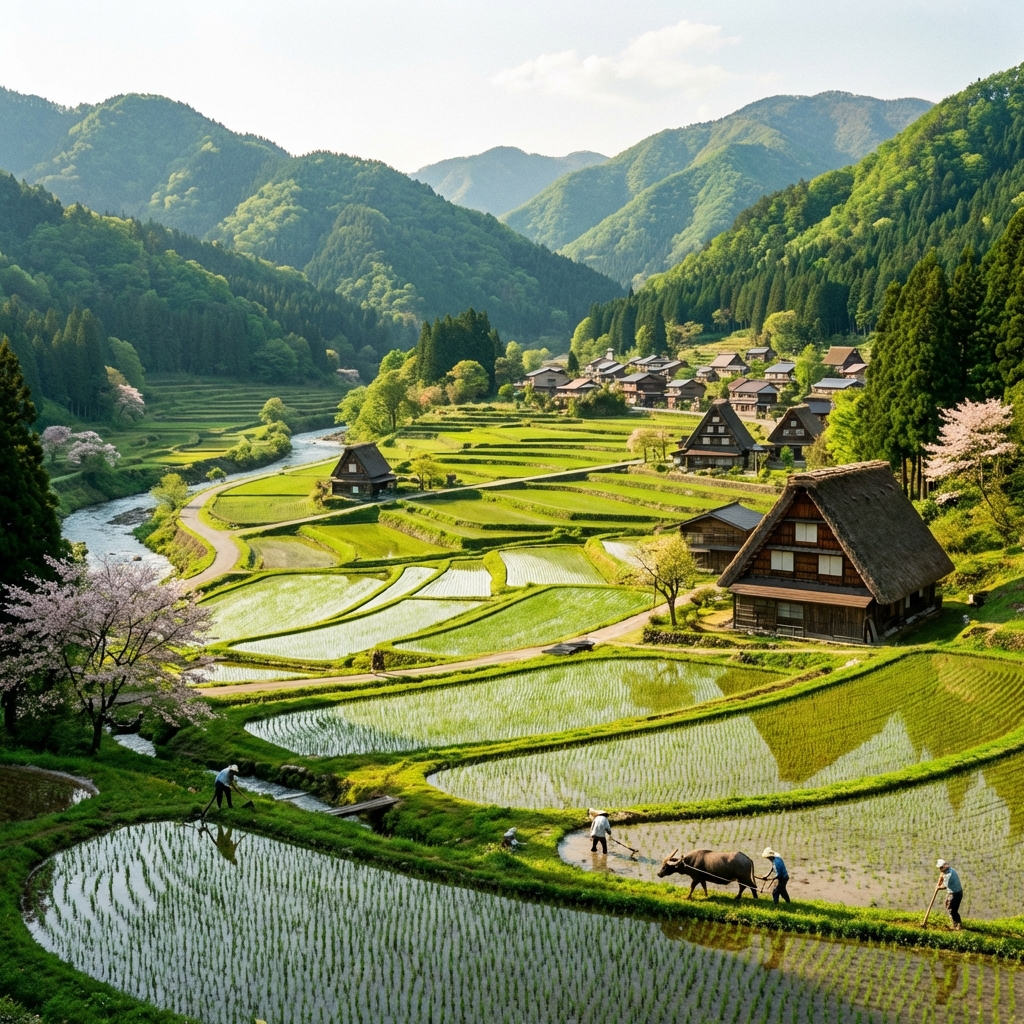名草の美しい風景